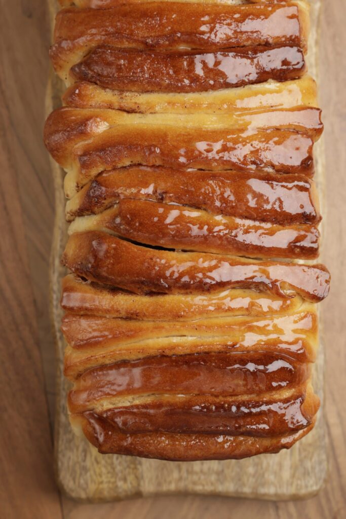 Pull apart bread visto dall'alto